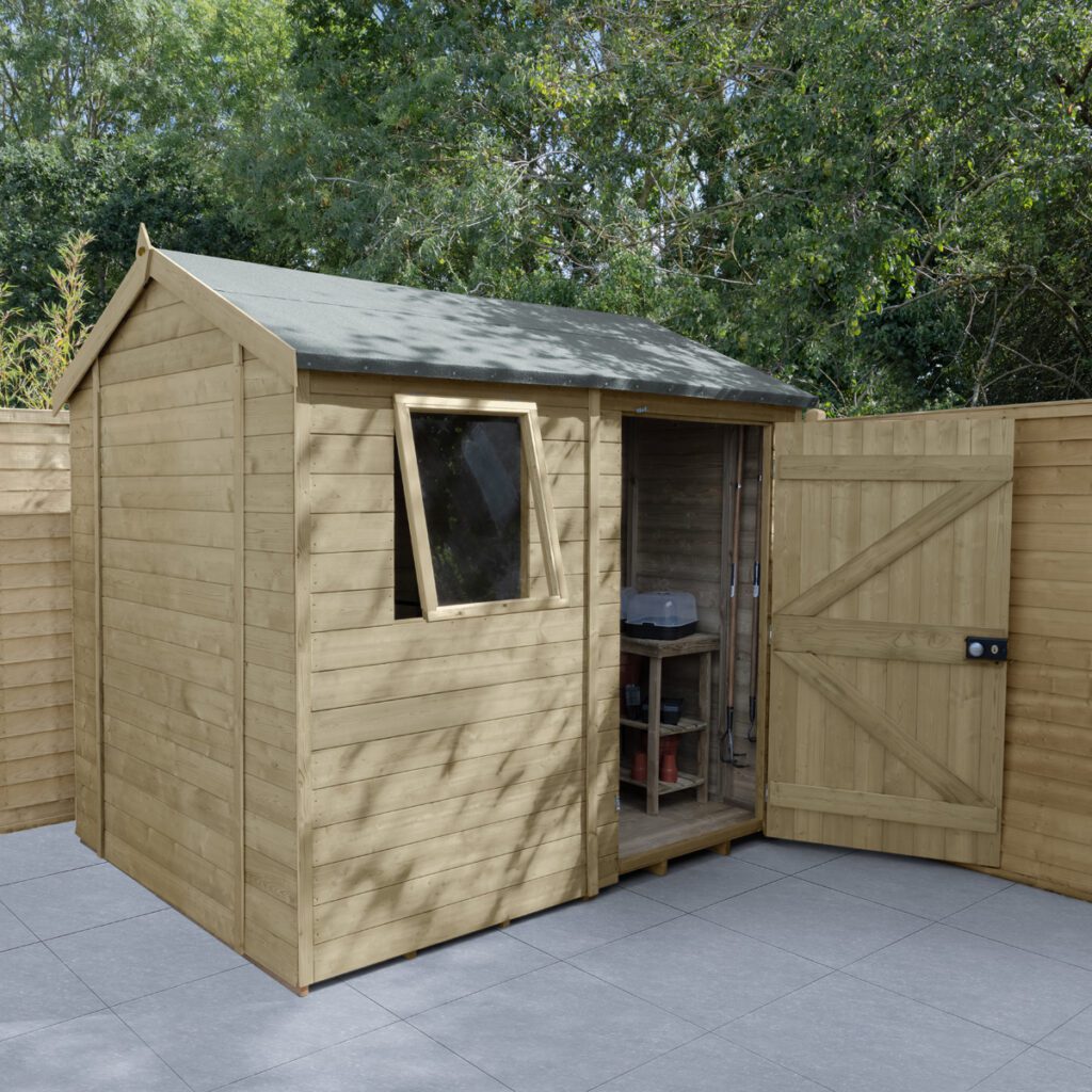 Timberdale 8×6 Reverse Apex Shed with Installation 5013053188927 2